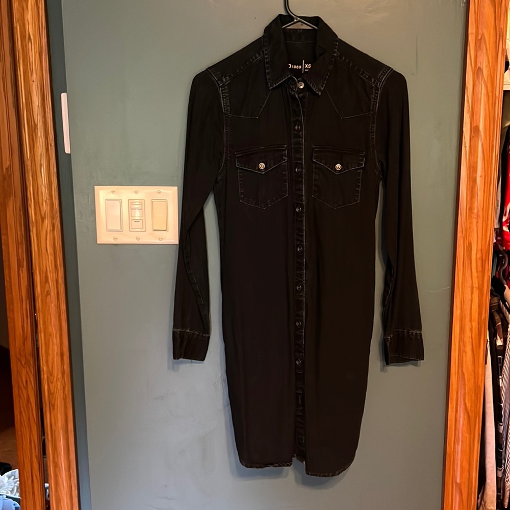 Gap denim button down dress